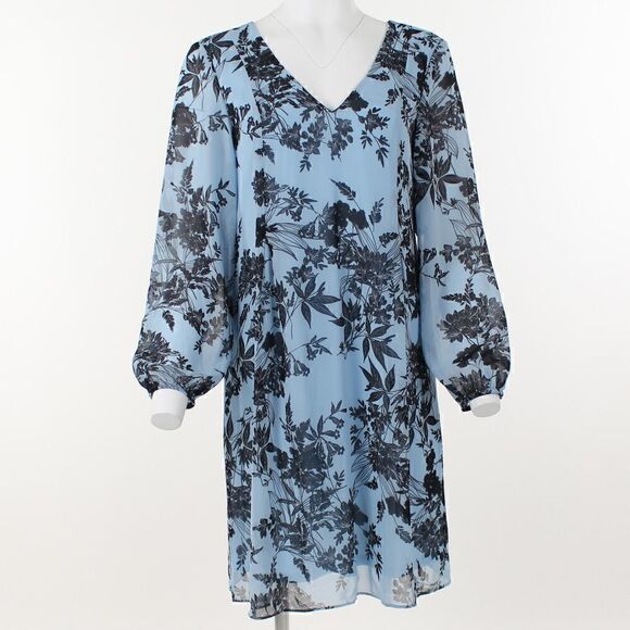 Inc International Concepts Printed Chiffon Shift Dress - Picture 2 of 5